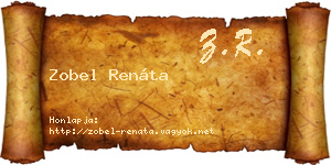 Zobel Renáta névjegykártya