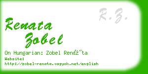 renata zobel business card